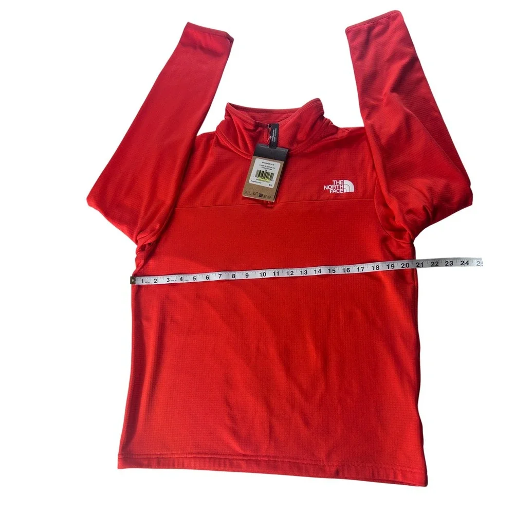 The North Face Men Crimson Orange Canyonlands 1/4 Zip Fleece NF0A8AZE Medium NEW